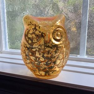 Gold owl decor